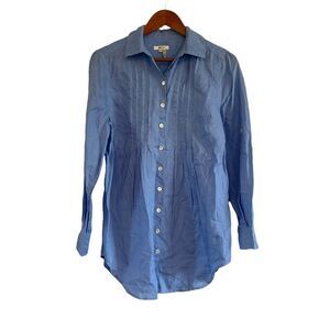 Tyler böe 100% linen button up tunic. Size 6